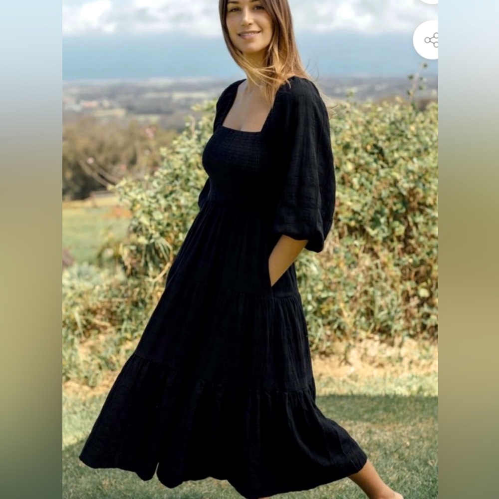 Neuflora Black Gingham Vermont Dress